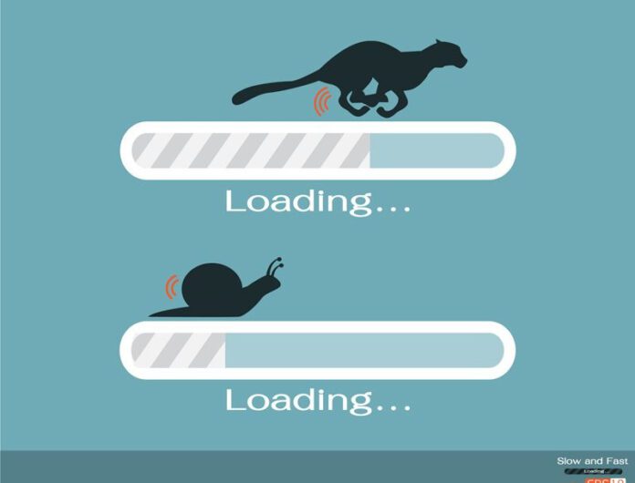 Two loading bars, one with a cheetah and one with a snail.