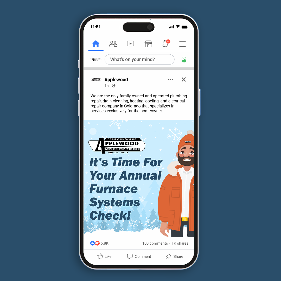 Facebook mobile ad example